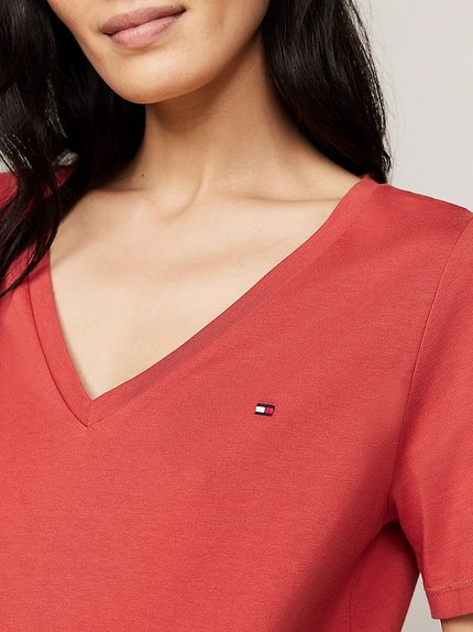 Módní Modern Regular triko, Červená barva, 2024