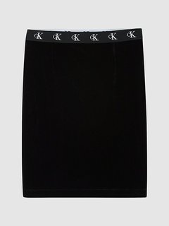 Velvet sukně Černá barva Ženy