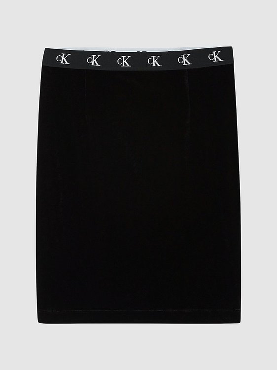 Velvet sukně Černá barva Ženy