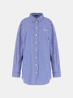 Tecla oversized košile Modrá barva Ženy