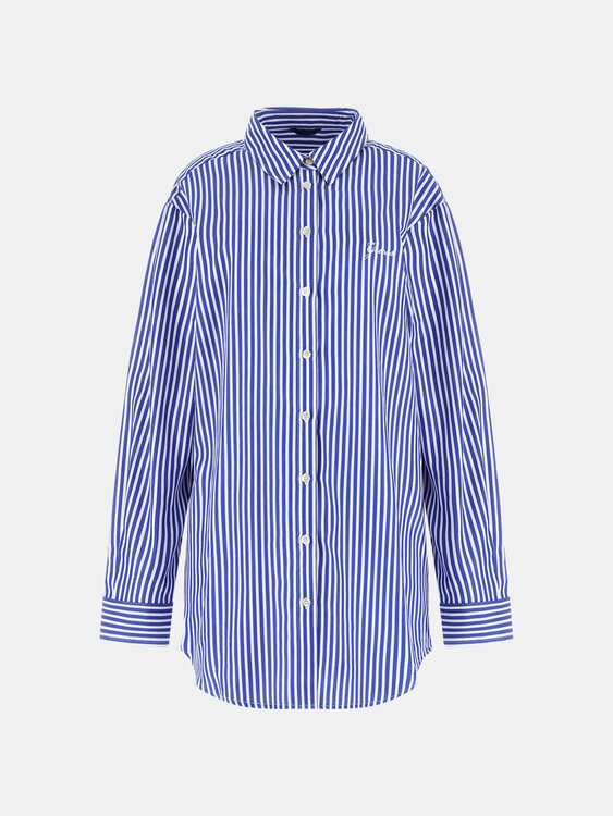 Tecla oversized košile Modrá barva Ženy