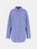 Tecla oversized košile Modrá barva Ženy