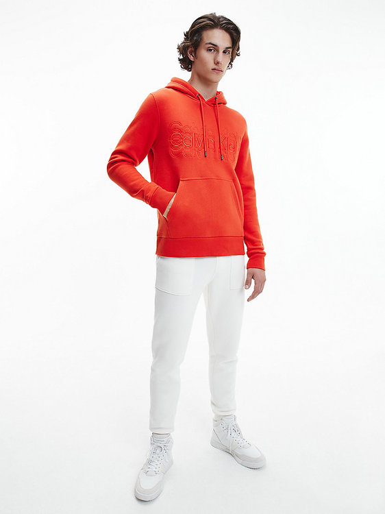 Módní Multi logo mikina, Červená barva, 2021