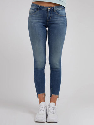Guess, Modrá barva Annette skinny fit džíny