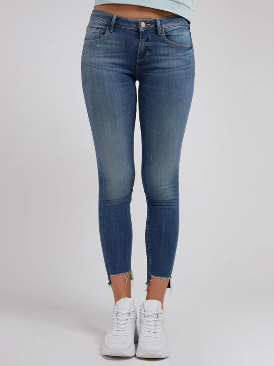 Guess, Modrá barva Annette skinny fit džíny