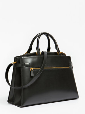 Módní Maime hobo kabelka, Černá barva, 2022