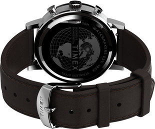 Luxusní City Collection hodinky, Bílá, Hnědá, Stříbrná barva, UNI