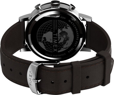 Luxusní City Collection hodinky, Bílá, Hnědá, Stříbrná barva, UNI