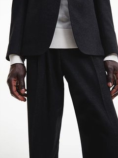 Luxusní Cropped kalhoty, Černá barva, L