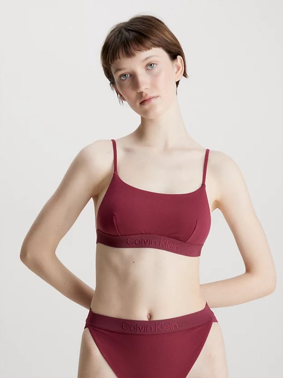 Core Tonal plavky - Horní díl – Calvin Klein Swimwear, Červená barva Ženy