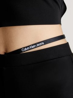 Luxusní Waist Strap kalhoty, Černá barva, XS, S, M