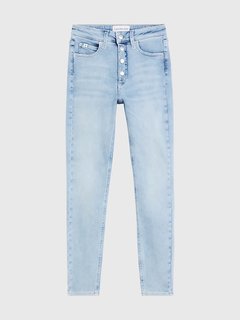 High Rise Super Skinny jeans Modrá barva Ženy