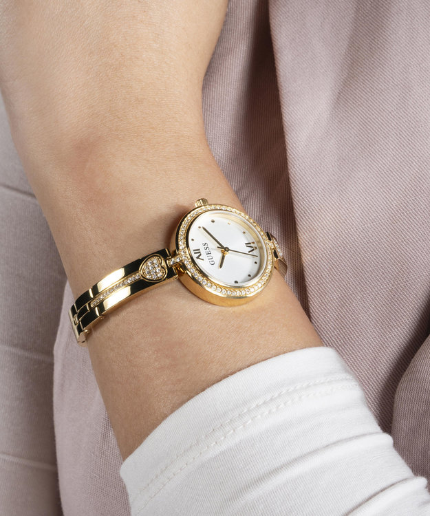 GUESS, Zlatá barva Lovey hodinky