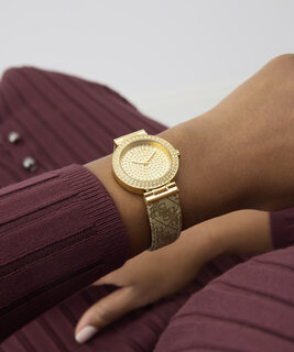 Béžová, Hnědá, Zlatá barva, Ivy hodinky