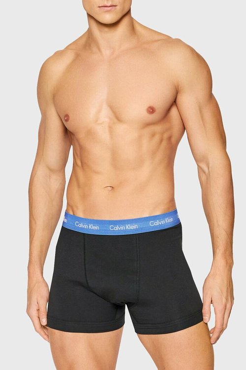 Cotton stretch boxery 3ks – Calvin Klein Underwear, Černá barva Muži