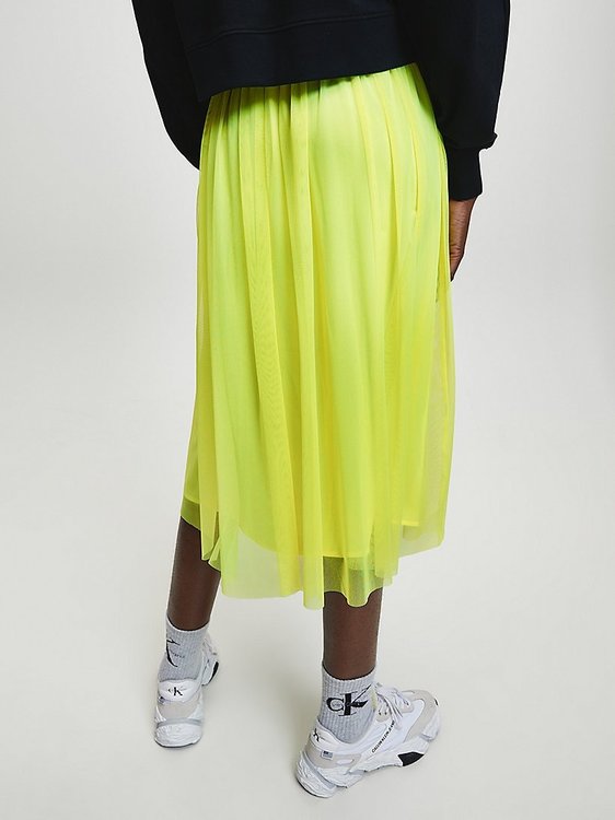 Módní Sukně, Žlutá barva, 2020