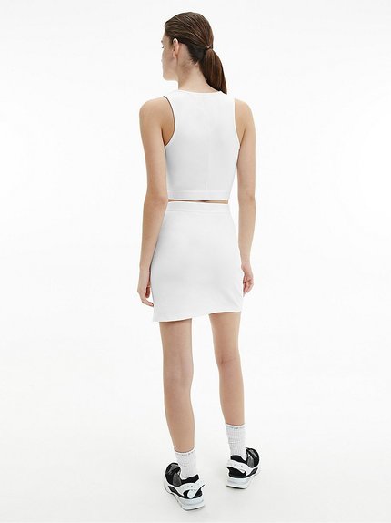 Módní Jersey top, Bílá barva, 2021