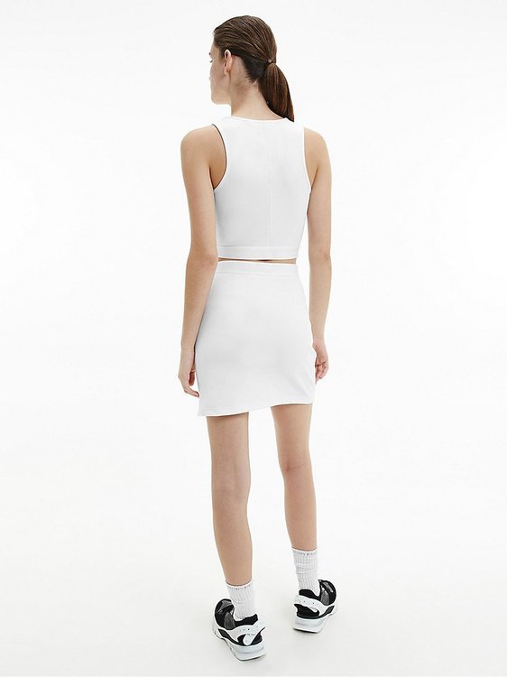 Módní Jersey top, Bílá barva, 2021