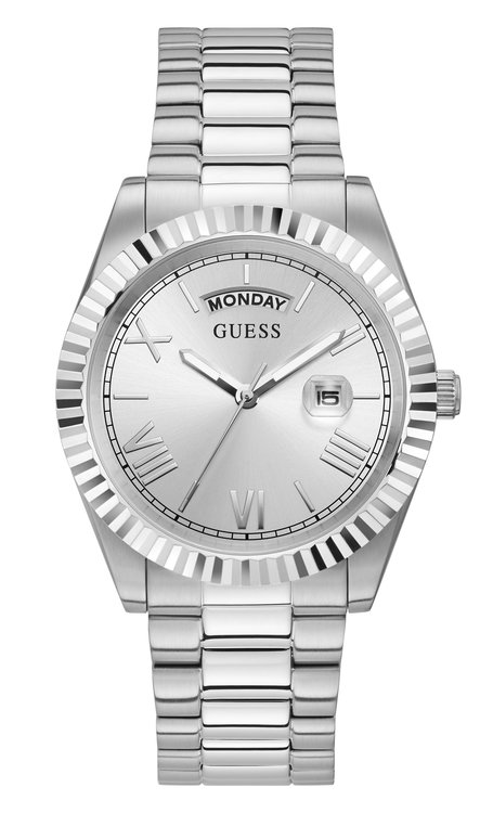 Guess – Hodinky Connoisseur, Stříbrná barva