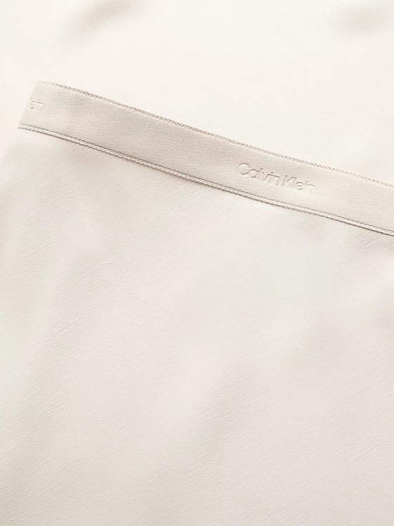 Calvin Klein – Recycled midi sukně, Béžová barva 1