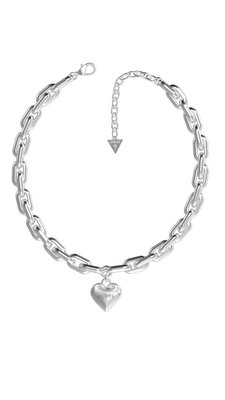 Guess – JUBN02233JWRHT/U-silver NÁHRDELNÍK