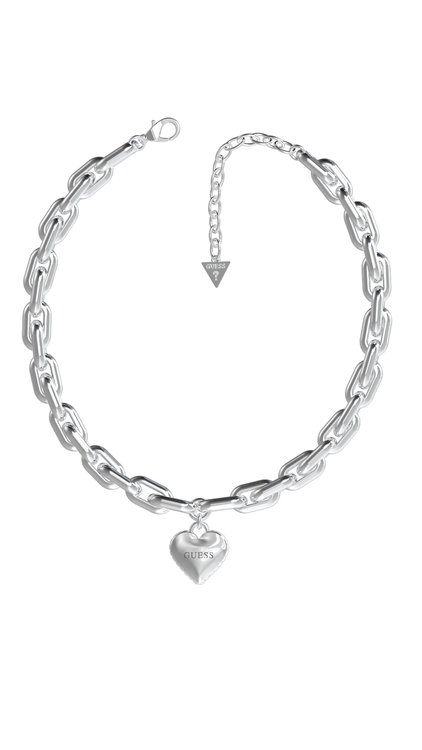 Guess – JUBN02233JWRHT/U-silver NÁHRDELNÍK