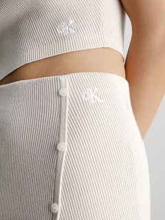 Luxusní Button sukně, Béžová barva, XS, S, M, L