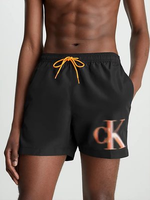 CK Monogram plavky – Calvin Klein Swimwear, Černá barva Muži