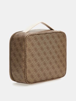 Mildred kosmetická taštička – GUESS, Béžová, Hnědá barva Ženy