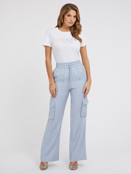 Módní 1981 Crysta triko, Bílá barva, 2023