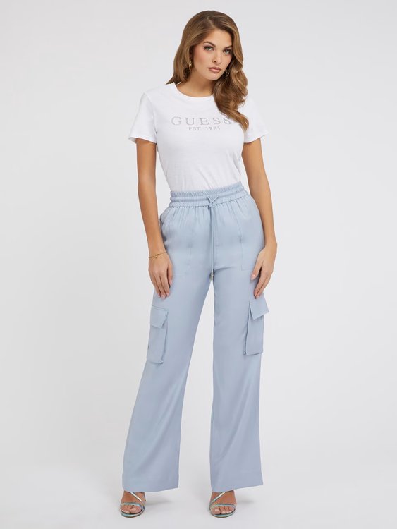 Módní 1981 Crysta triko, Bílá barva, 2023