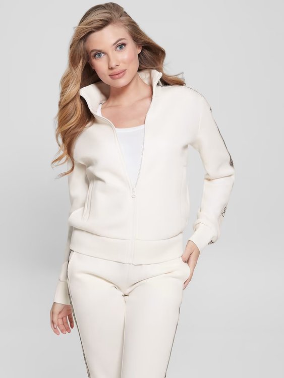 Britney mikina – GUESS, Bílá barva Ženy