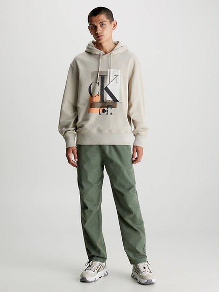 Módní Connected Layer Land mikina, Béžová barva, 2023