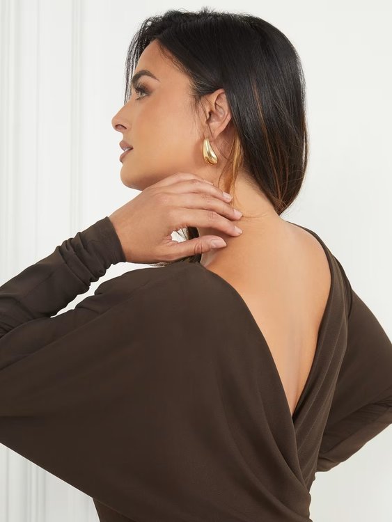 Cassie šaty – Marciano, Hnědá barva Ženy 1