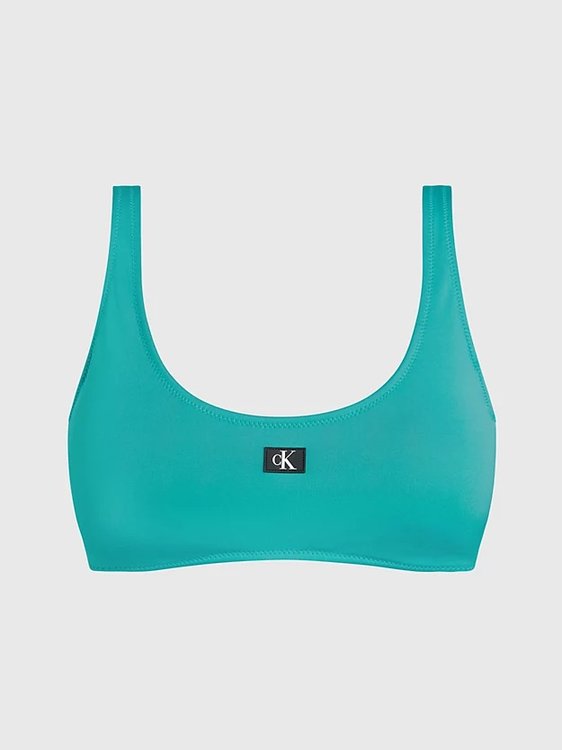 Calvin Klein Swimwear – CKJ Monogram plavky, Tyrkysová barva