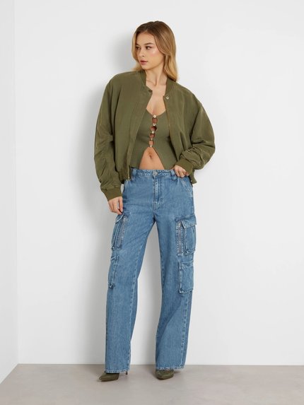 Módní Odessa Flight bomber, Zelená barva, 2024