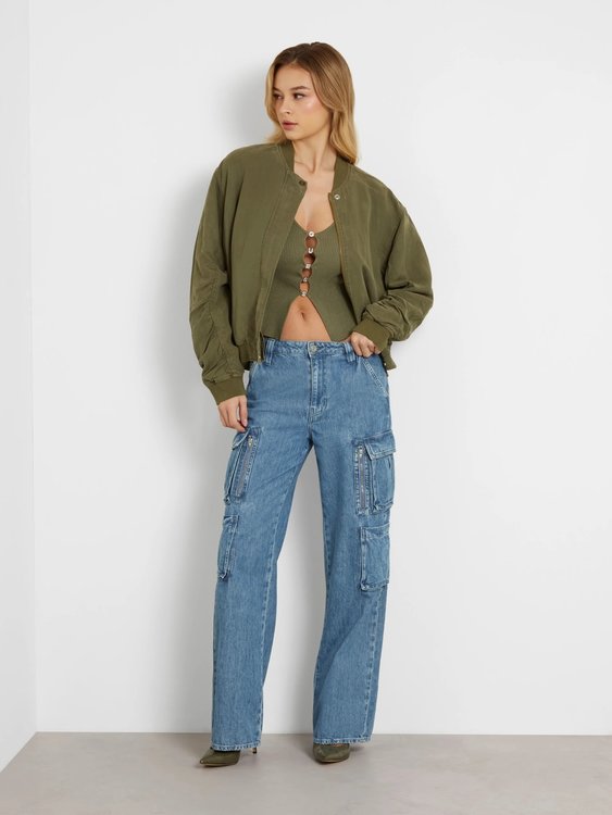 Módní Odessa Flight bomber, Zelená barva, 2024