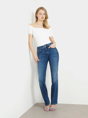 Shape Up Straight Power jeans – GUESS, Modrá barva Ženy