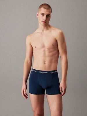 Cotton Stretch boxery 3ks – Calvin Klein Underwear, Černá, Modrá, Šedá barva Muži