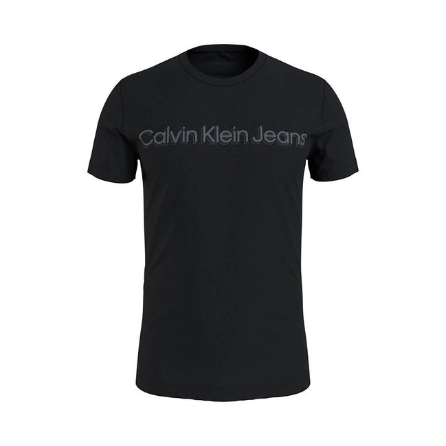 Monochrome Institutional tričko – Calvin Klein Jeans, Černá barva Muži