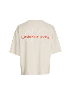 Two tone monogram tričko Béžová barva Ženy 1