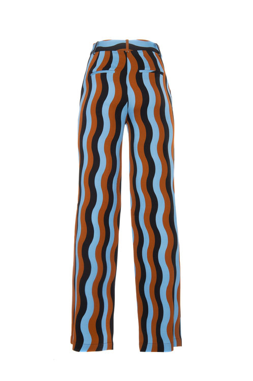 Emerald kalhoty – Nenette, Hnědá, Modrá, Multi barva Ženy