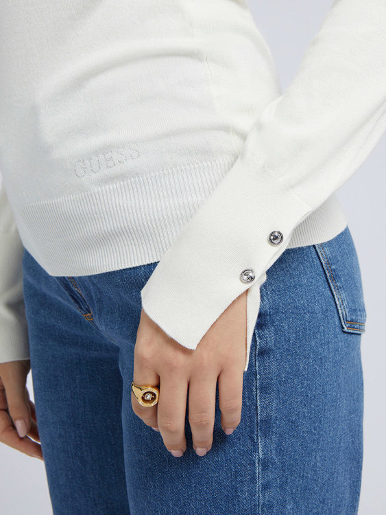 Luxusní Paule svetr, Krémová barva, XS, S, M, L