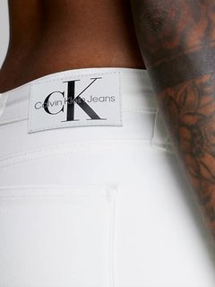 Luxusní Mid Rise Skinny jeany, Bílá barva, 26/30