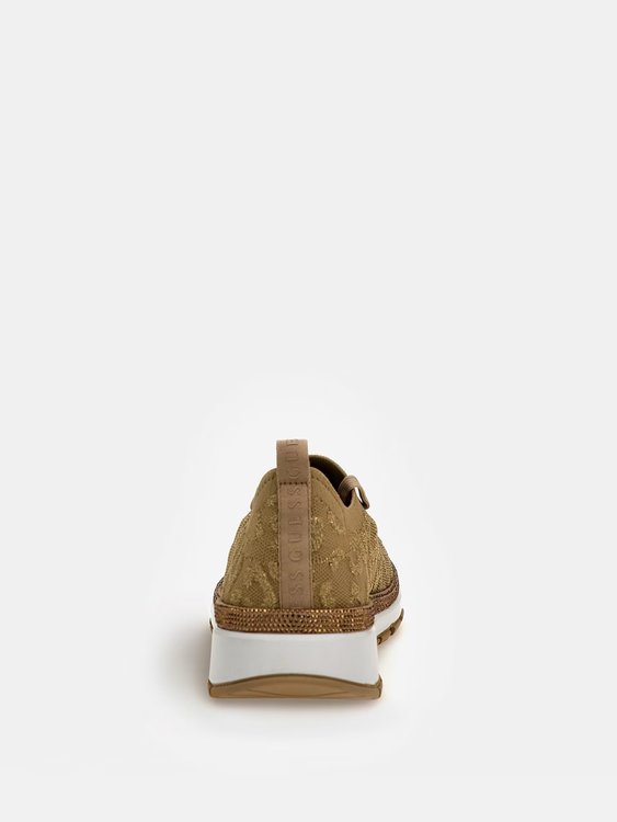 Módní Zylen tenisky, Béžová, Hnědá barva, 2023