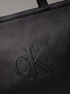 Luxusní Sculpted Slim velká kabelka, Černá barva, OS