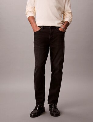 Avery black stone jeany – Calvin Klein Jeans, Černá barva Muži