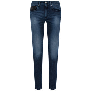 Slim taper jeans Modrá barva Muži