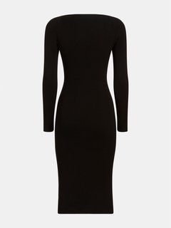 Módní Amber šaty, Černá barva, 2022 1