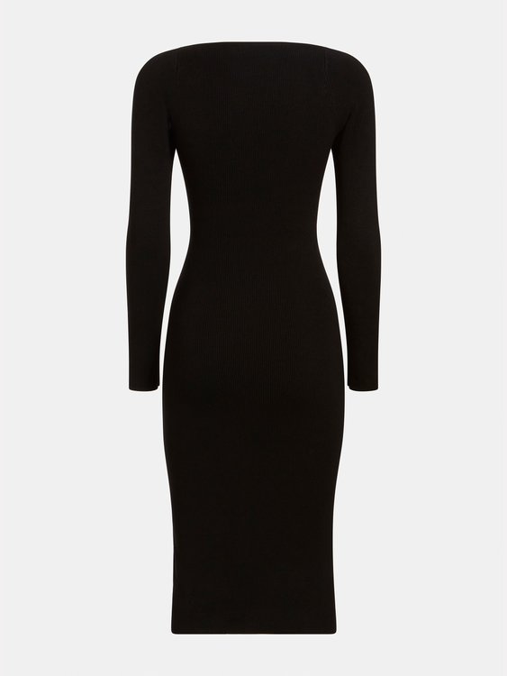 Módní Amber šaty, Černá barva, 2022 1